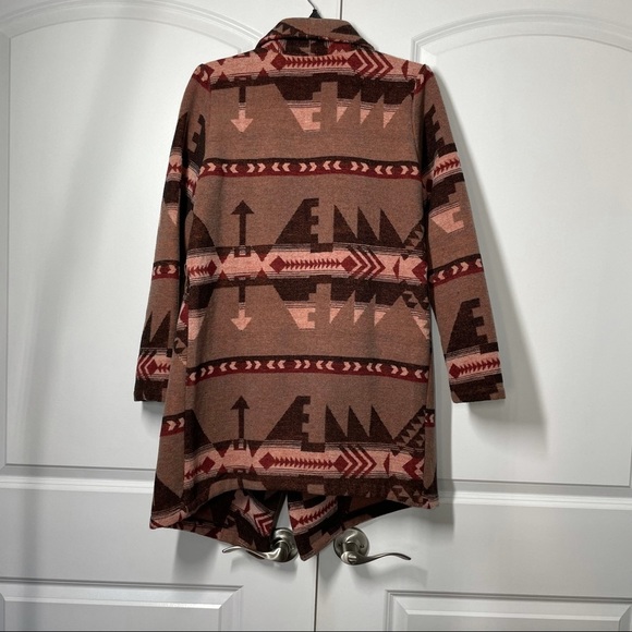 BB Dakota Mackenzie Southwestern Tribal Boho Jacket Longline Duster size… - Picture 10 of 10